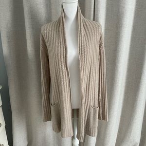 Kenar cashmere dusty rose gray cardigan sweater